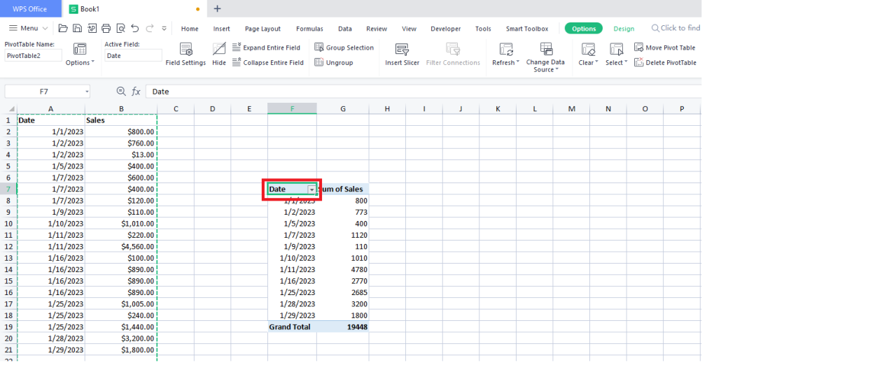 Bagaimana menghapus tabel pivot (Langkah-demi-langkah) | WPS Office Blog